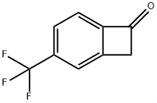 Bicyclo[4.2.0]octa-1,3,5-trien-7-one, 3-(trifluoromethyl)- Structure