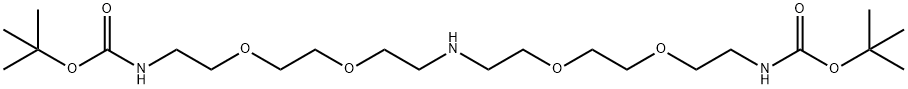 NH-bis(PEG2-Boc), 2182601-69-8, 结构式