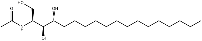 N-乙酰基植物鞘氨醇, 21830-28-4, 结构式