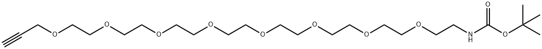 t-Boc-N-Amido-PEG8-propargyl Structure