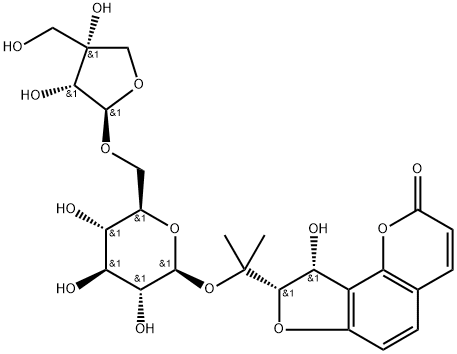 6′′-O-β-D-Apiofuranosylapterin Structure