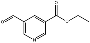 3-Pyridinecarboxylic acid, 5-formyl-, ethyl ester 结构式
