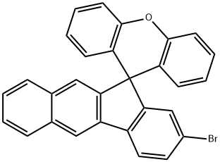 Spiro[11H-benzo[b]fluorene-11,9'-[9H]xanthene], 2-bromo- Structure