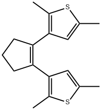 3-[2-(2,5-dimethylthiophen-3-yl)cyclopenten-1-yl]-2,5-dimethylthiophene Structure