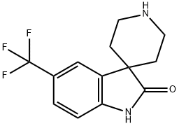 Spiro[3H-indole-3,4′-piperidin]-2(1H)-one, 5-(trifluoromethyl)- 结构式
