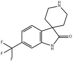 Spiro[3H-indole-3,4′-piperidin]-2(1H)-one, 6-(trifluoromethyl)- 结构式