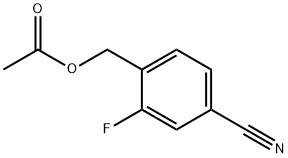 Benzonitrile, 4-[(acetyloxy)methyl]-3-fluoro- Structure
