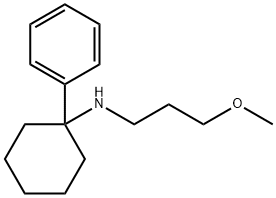 Cyclohexanamine, N-(3-methoxypropyl)-1-phenyl- Structure