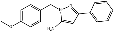 1-(4-甲氧基苄基)-3-苯基-1H-吡唑-5-胺, 2201058-76-4, 结构式