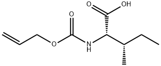 ((烯丙氧基)羰基)-L-异亮氨酸, 220323-62-6, 结构式