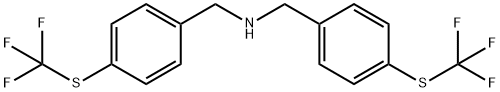 Benzenemethanamine, 4-[(trifluoromethyl)thio]-N-[[4-[(trifluoromethyl)thio]phenyl]methyl]-,2204280-41-9,结构式