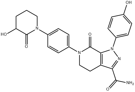 Hydroxy O-Desmethyl Apixaban, 2204368-56-7, 结构式