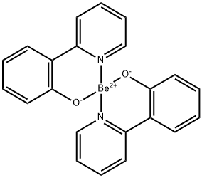 BE(PP)2 二(2-羟基苯基吡啶)合铍, 220694-90-6, 结构式
