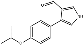 4-(4-ISOPROPOXYPHENYL)-1H-PYRROLE-3-CARBALDEHYDE, 2208145-12-2, 结构式