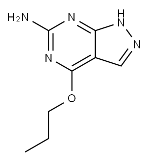 1H-Pyrazolo[3,4-d]pyrimidin-6-amine, 4-propoxy- Structure
