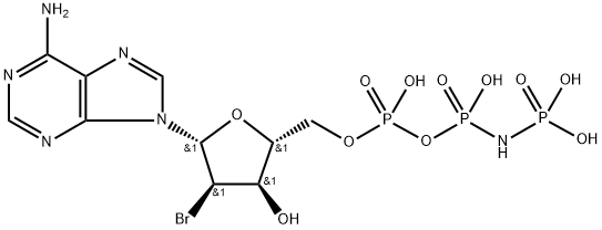 2'-Bromo-2'-deoxyadenosine-5'-[(beta,gamma)-imido]triphosphate triethylammonium salt - 10mM aqueous solution Structure