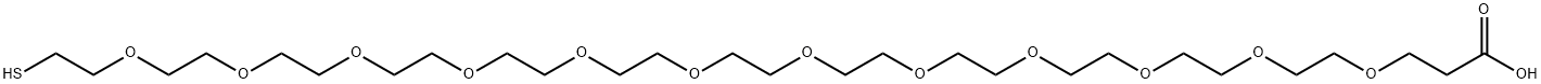 Thiol-PEG12-acid, 2211174-73-9, 结构式