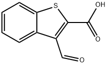 Benzo[b]thiophene-2-carboxylic acid, 3-formyl- 结构式