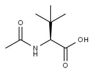N-乙酰-L-叔亮氨酸, 22146-59-4, 结构式