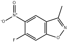 1,2-Benzisoxazole, 6-fluoro-3-methyl-5-nitro- Structure