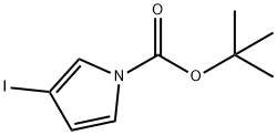 1H-Pyrrole-1-carboxylic acid, 3-iodo-, 1,1-dimethylethyl ester Struktur