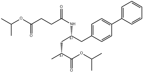 (2R,4S)-Isopropyl 5-([1,1''-biphenyl]-4-yl)-4-(4-isopropoxy-4-oxobutanamido)-2-methylpentanoate Structure