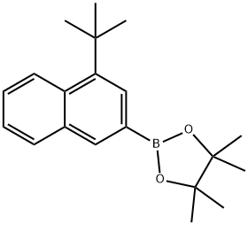 2-(4-(tert-butyl)naphthalen-2-yl)-4,4,5,5-tetramethyl-1,3,2-dioxaborolane Structure