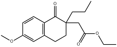 Ethyl 2-(6-methoxy-1-oxo-2-propyl-1,2,3,4-tetrahydronaphthalen-2-yl)acetate