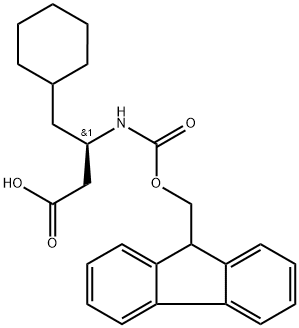Fmoc-D-β-Homo-Cha-OH, 2219354-02-4, 结构式