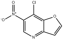 Furo[3,2-b]pyridine, 7-chloro-6-nitro- Struktur