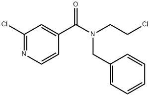 N-benzyl-2-chloro-N-(2-chloroethyl)pyridine-4-carboxamide Struktur