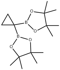 2，2'-(cyclopropane-1，1-diyl)bis(4，4，5，5-tetramethyl-1，3，2-dioxaborolane) 结构式