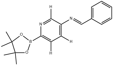 5-[(N-Phenylmethylene)pyridine-3,4,6-d3]-2-boronic acid pinacol ester Structure