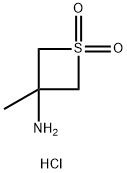 3-amino-3-methyl-1lambda6-thietane-1,1-dione hydrochloride 结构式