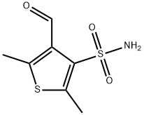 4-formyl-2,5-dimethylthiophene-3-sulfonamide Structure