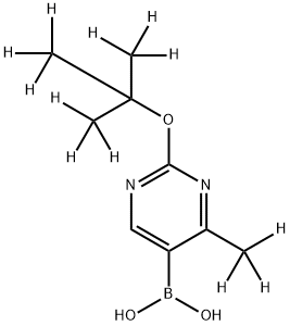 [2-(tert-Butoxy)-4-methyl-d12]-pyrimidine-5-boronic acid Struktur