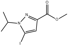methyl 5-iodo-1-isopropyl-1H-pyrazole-3-carboxylate Structure