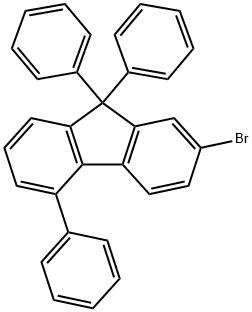 9H-Fluorene, 2-bromo-5,9,9-triphenyl- Structure