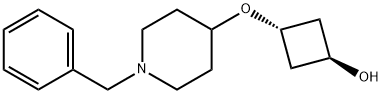 Cyclobutanol, 3-[[1-(phenylmethyl)-4-piperidinyl]oxy]-, trans- Structure