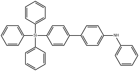 [1,1'-Biphenyl]-4-amine, N-phenyl-4'-(triphenylsilyl)- Struktur