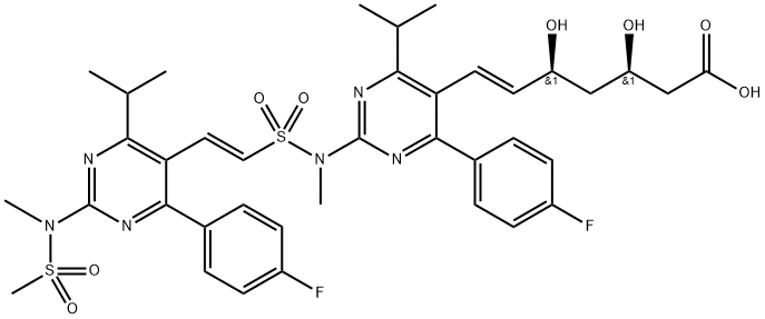 瑞舒伐他汀杂质90 结构式