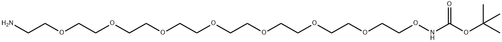 t-Boc-Aminooxy-PEG7-amine, 2226611-29-4, 结构式