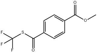 4-甲酸甲酯苯甲酸三氟甲硫基酯 结构式