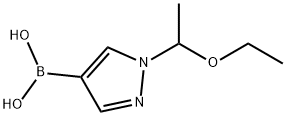 Boronic acid, B-[1-(1-ethoxyethyl)-1H-pyrazol-4-yl]- Struktur