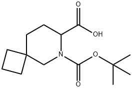 6-[(TERT-BUTOXY)CARBONYL]-6-AZASPIRO[3.5]NONANE-7-CARBOXYLIC ACID 结构式