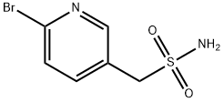 (6-溴吡啶-3-基)甲磺酰胺 结构式