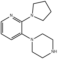 Piperazine, 1-[2-(1-pyrrolidinyl)-3-pyridinyl]-,2228386-06-7,结构式