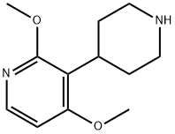 Pyridine, 2,4-dimethoxy-3-(4-piperidinyl)- 结构式