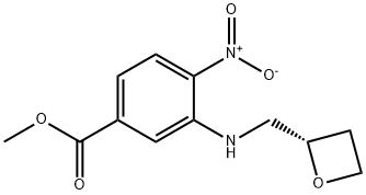 (S)-4-硝基-3-((奥克斯坦-2-基甲基)氨基)苯甲酸甲酯, 2230200-72-1, 结构式