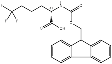 Fmoc-(S)-2-amino-6,6,6-triflurohexanoic acid Structure
